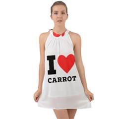 I Love Carrots  Halter Tie Back Chiffon Dress by ilovewhateva