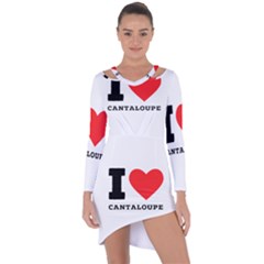 I Love Cantaloupe  Asymmetric Cut-out Shift Dress by ilovewhateva