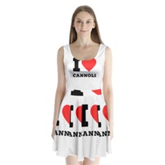 I Love Cannoli  Split Back Mini Dress  by ilovewhateva