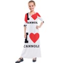 I love cannoli  Kids  Quarter Sleeve Maxi Dress View1