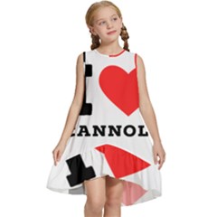 I Love Cannoli  Kids  Frill Swing Dress by ilovewhateva