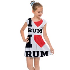 I Love Rum Kids  Cap Sleeve Dress by ilovewhateva