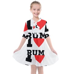 I Love Rum Kids  All Frills Chiffon Dress by ilovewhateva