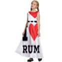 I love rum Kids  Satin Sleeveless Maxi Dress View2