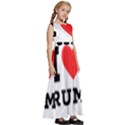 I love rum Kids  Satin Sleeveless Maxi Dress View3