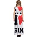 I love rum Kids  Satin Sleeveless Maxi Dress View4