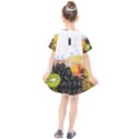 Variety Of Fruit Water Berry Food Splash Kiwi Grape Kids  Smock Dress View2