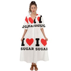 I Love Sugar  Kimono Sleeve Boho Dress by ilovewhateva