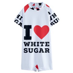 I Love White Sugar Kids  Boyleg Half Suit Swimwear by ilovewhateva