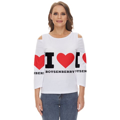 I Love Boysenberry  Cut Out Wide Sleeve Top by ilovewhateva