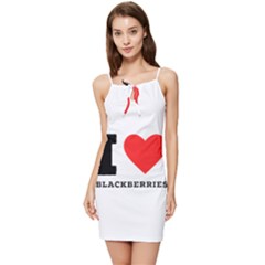 I Love Blackberries  Summer Tie Front Dress by ilovewhateva