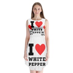 I Love White Pepper Sleeveless Chiffon Dress   by ilovewhateva