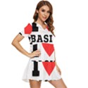 I love basil Tiered Short Sleeve Babydoll Dress View2