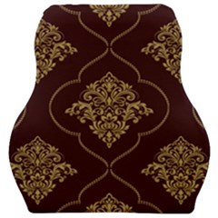 Vector Gold Ornament Pattern Seamless Damask Car Seat Velour Cushion  by danenraven