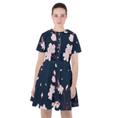 Flowers Texture Textured Pattern Sailor Dress by danenraven