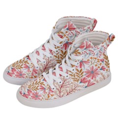 Flowers Pattern Seamless Floral Floral Pattern Women s Hi-top Skate Sneakers by danenraven