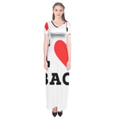 I Love Baci  Short Sleeve Maxi Dress by ilovewhateva