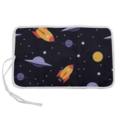 Cosmos Rockets Spaceships Ufos Pen Storage Case (s) by Cowasu