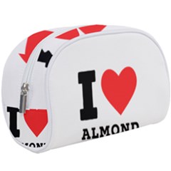 I Love Almond  Make Up Case (large) by ilovewhateva