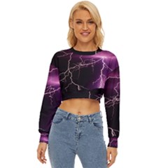 Storm Flashlight Space Nature Lightweight Long Sleeve Sweatshirt by Cowasu