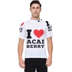 I Love Acai Berry Men s Short Sleeve Rash Guard by ilovewhateva