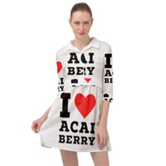 I Love Acai Berry Mini Skater Shirt Dress by ilovewhateva