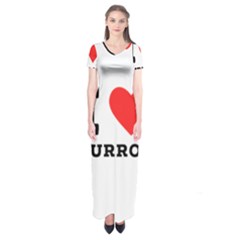 I Love Turron  Short Sleeve Maxi Dress by ilovewhateva