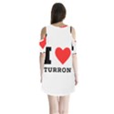 I love turron  Shoulder Cutout Velvet One Piece View2