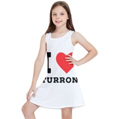 I Love Turron  Kids  Lightweight Sleeveless Dress by ilovewhateva