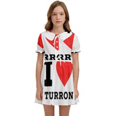 I Love Turron  Kids  Sweet Collar Dress by ilovewhateva