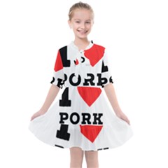 I Love Pork  Kids  All Frills Chiffon Dress by ilovewhateva