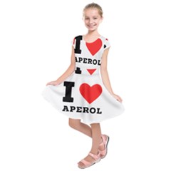 I Love Aperol Kids  Short Sleeve Dress by ilovewhateva