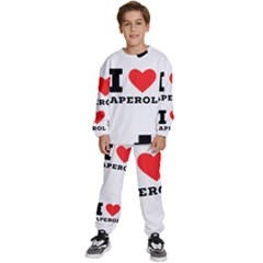 I Love Aperol Kids  Sweatshirt Set by ilovewhateva