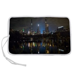 New York Night Central Park Skyscrapers Skyline Pen Storage Case (l) by Cowasu