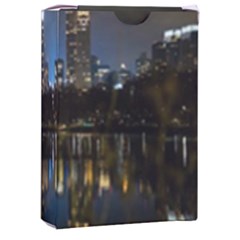 New York Night Central Park Skyscrapers Skyline Playing Cards Single Design (rectangle) With Custom Box by Cowasu