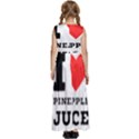 I love pineapple juice Kids  Satin Sleeveless Maxi Dress View4