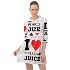 I Love Pineapple Juice Mini Skater Shirt Dress by ilovewhateva