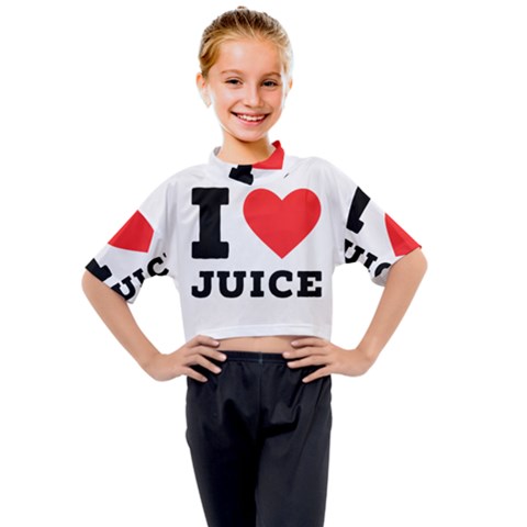 I Love Juice Kids Mock Neck Tee by ilovewhateva