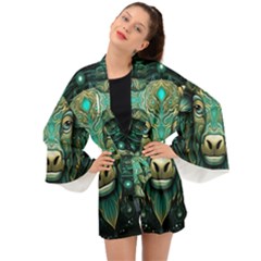 Bull Star Sign Long Sleeve Kimono by Bangk1t