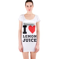 I Love Lemon Juice Short Sleeve Bodycon Dress by ilovewhateva