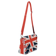 Union Jack England Uk United Kingdom London Shoulder Bag With Back Zipper by Bangk1t