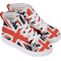 Union Jack England Uk United Kingdom London Kids  Hi-Top Skate Sneakers View3