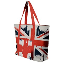 Union Jack England Uk United Kingdom London Zip Up Canvas Bag by Bangk1t