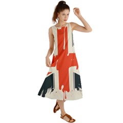 Union Jack England Uk United Kingdom London Summer Maxi Dress by Bangk1t