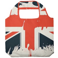 Union Jack England Uk United Kingdom London Foldable Grocery Recycle Bag by Bangk1t