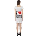 I love orange juice Short Sleeve Skater Dress View2