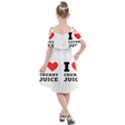 I love cherry juice Kids  Cut Out Shoulders Chiffon Dress View2