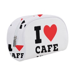 I Love Cafe Au Late Make Up Case (small) by ilovewhateva