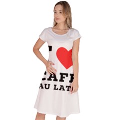 I Love Cafe Au Late Classic Short Sleeve Dress by ilovewhateva