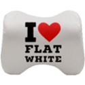 I love flat white Head Support Cushion View1